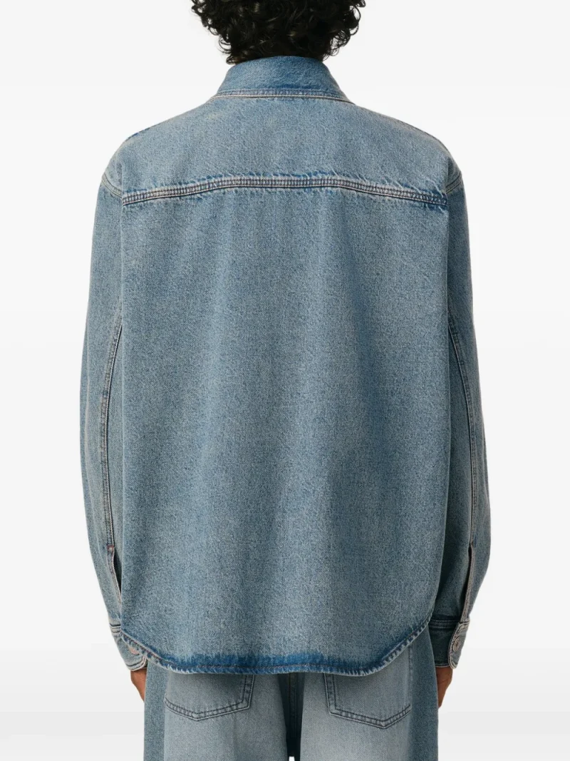 Alternative view of Camasa Ami Paris Overshirt Ami de Coeur albastru