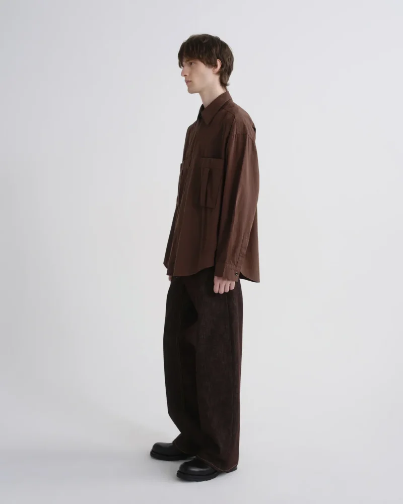 Camasa Citizens of Humanity Clark Chest-Pocket maro - imagine 6