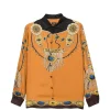 Camasa ETRO Jewellery-Print Silk portocaliu