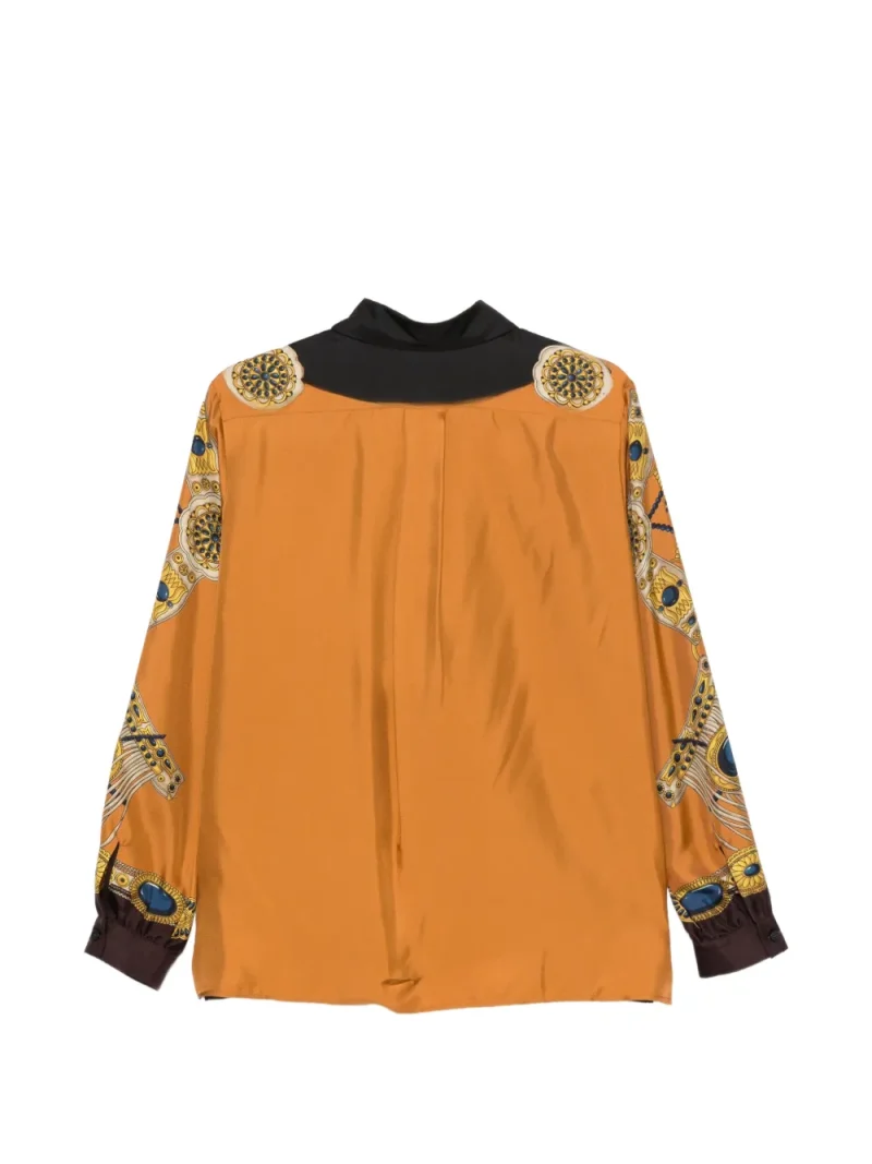 Alternative view of Camasa ETRO Jewellery-Print Silk portocaliu