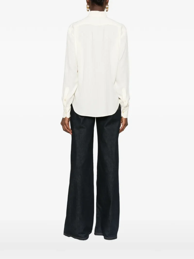 Alternative view of Camasa ETRO Ruffled Paisley-Jacquard ecru