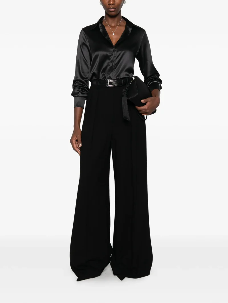 Camasa Peserico Satin-Finish Button-up negru - imagine 4