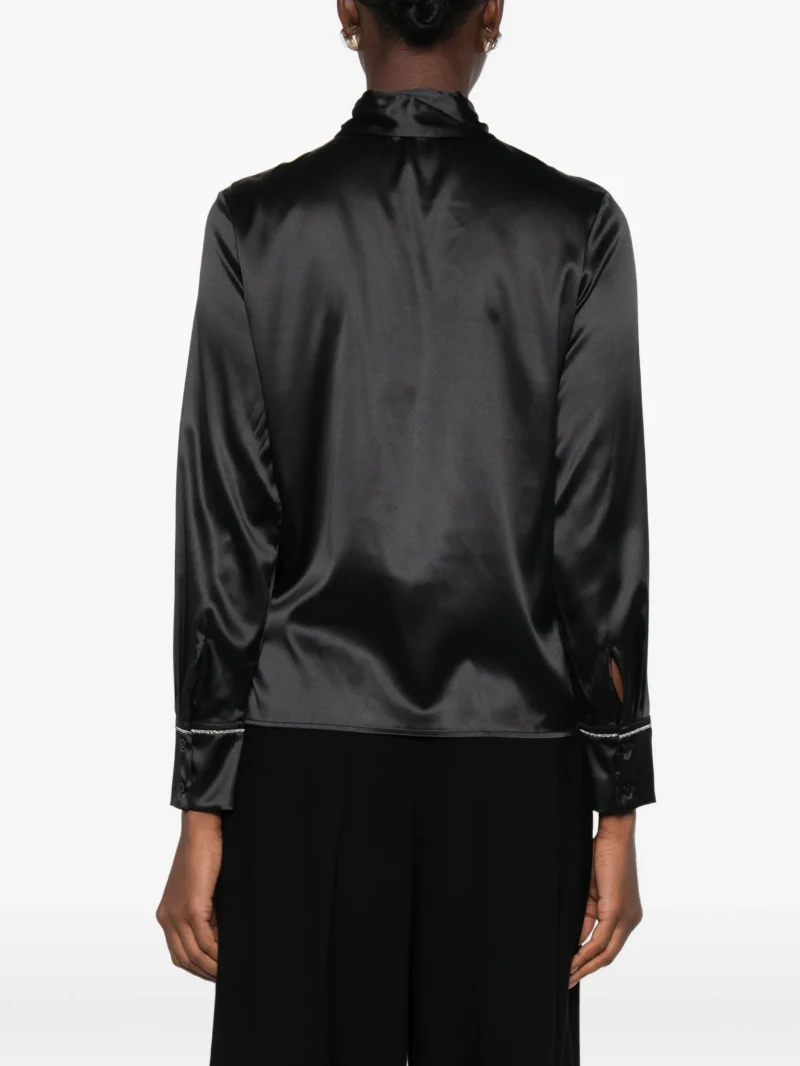 Alternative view of Camasa Peserico Satin-Finish Button-up negru