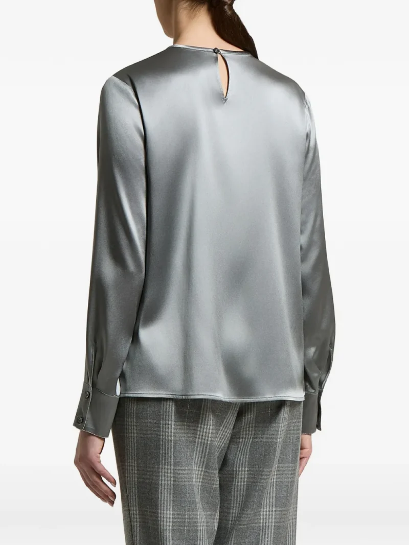 Alternative view of Camasa Peserico Satin-Finish Long-Sleeved gri