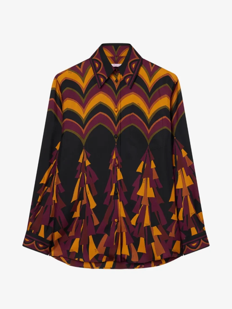 Camasa PUCCI Baiadera Print Silk multicolor