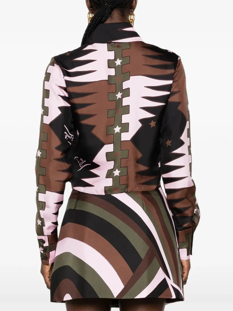 Alternative view of Camasa PUCCI Geometric-Print Cropped multicolor