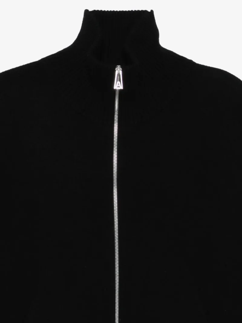 Cardigan Axel Arigato Zip-Neck High-Neck negru - imagine 3