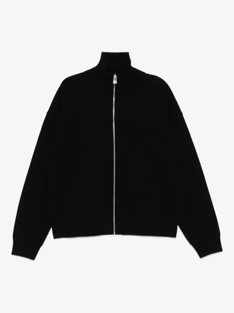 Cardigan Axel Arigato Zip-Neck High-Neck negru