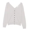 Cardigan Lisa Yang Jiani V-neck Button-Down gri