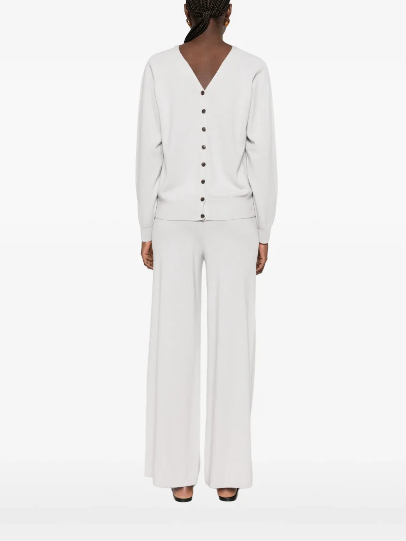 Alternative view of Cardigan Lisa Yang Jiani V-neck Button-Down gri