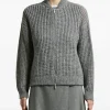 Cardigan Peserico Open-Knit gri