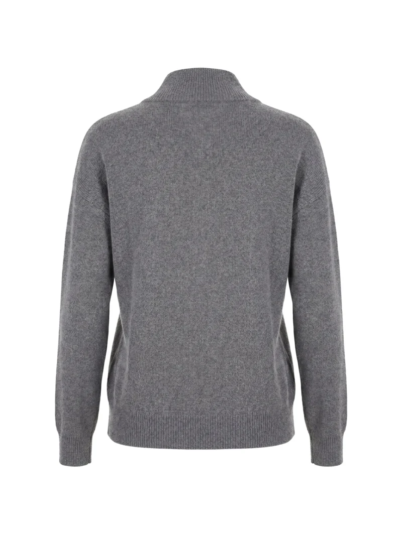 Alternative view of Cardigan Peserico Sequin-Embellished Zip-Up gri