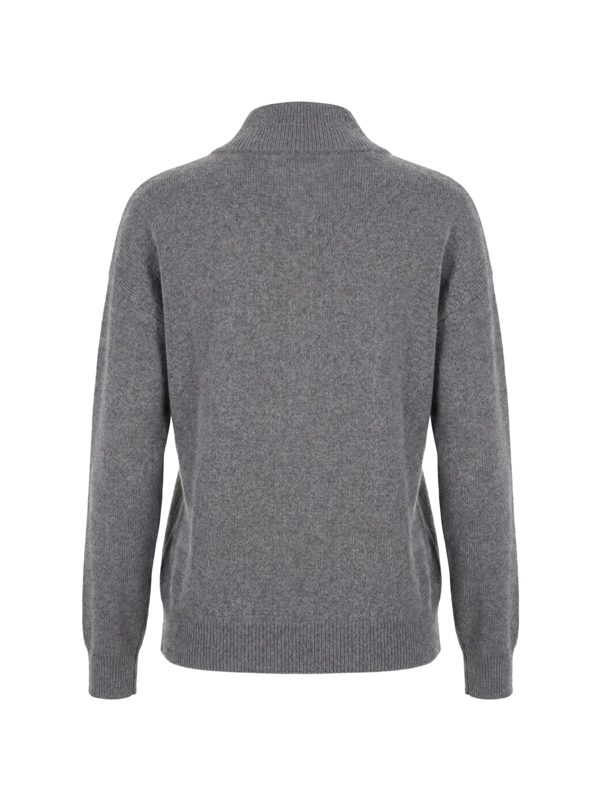Cardigan Peserico Sequin-Embellished Zip-Up gri - imagine 2