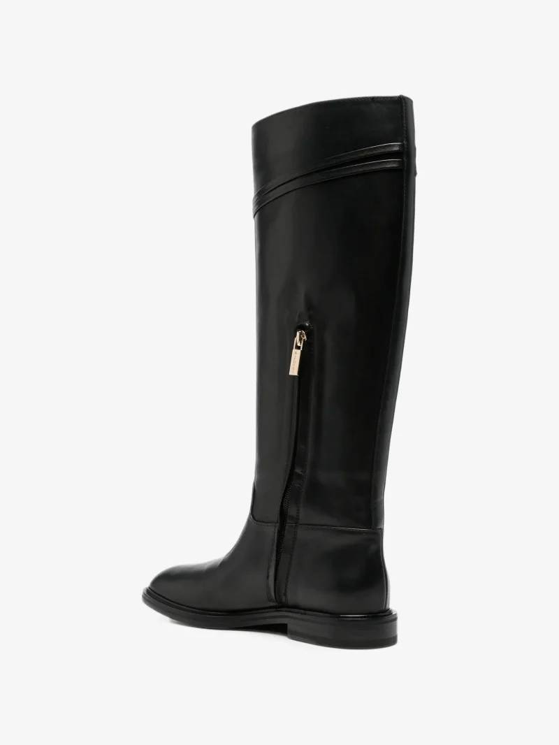 Alternative view of Cizme Baldinini Logo-Plaque Knee-High negru