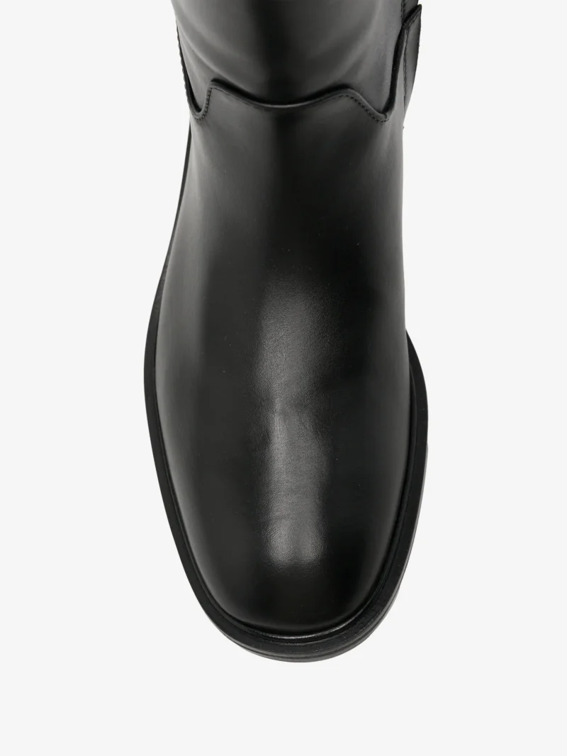 Cizme Baldinini Logo-Plaque Knee-High negru - imagine 4