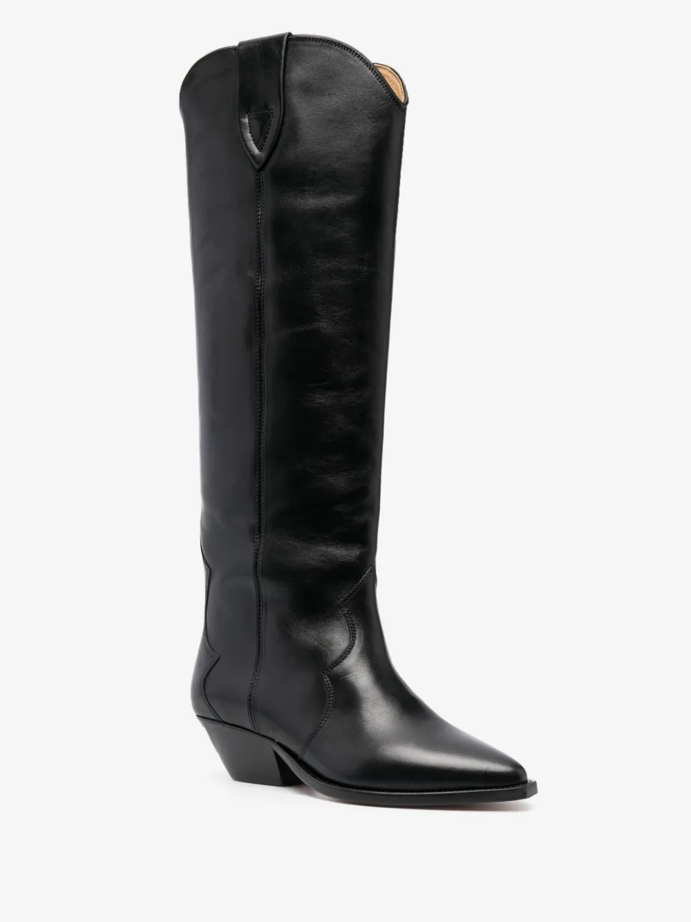 Cizme Isabel Marant Denvee Pointed-Toe Cowboy negru - imagine 3