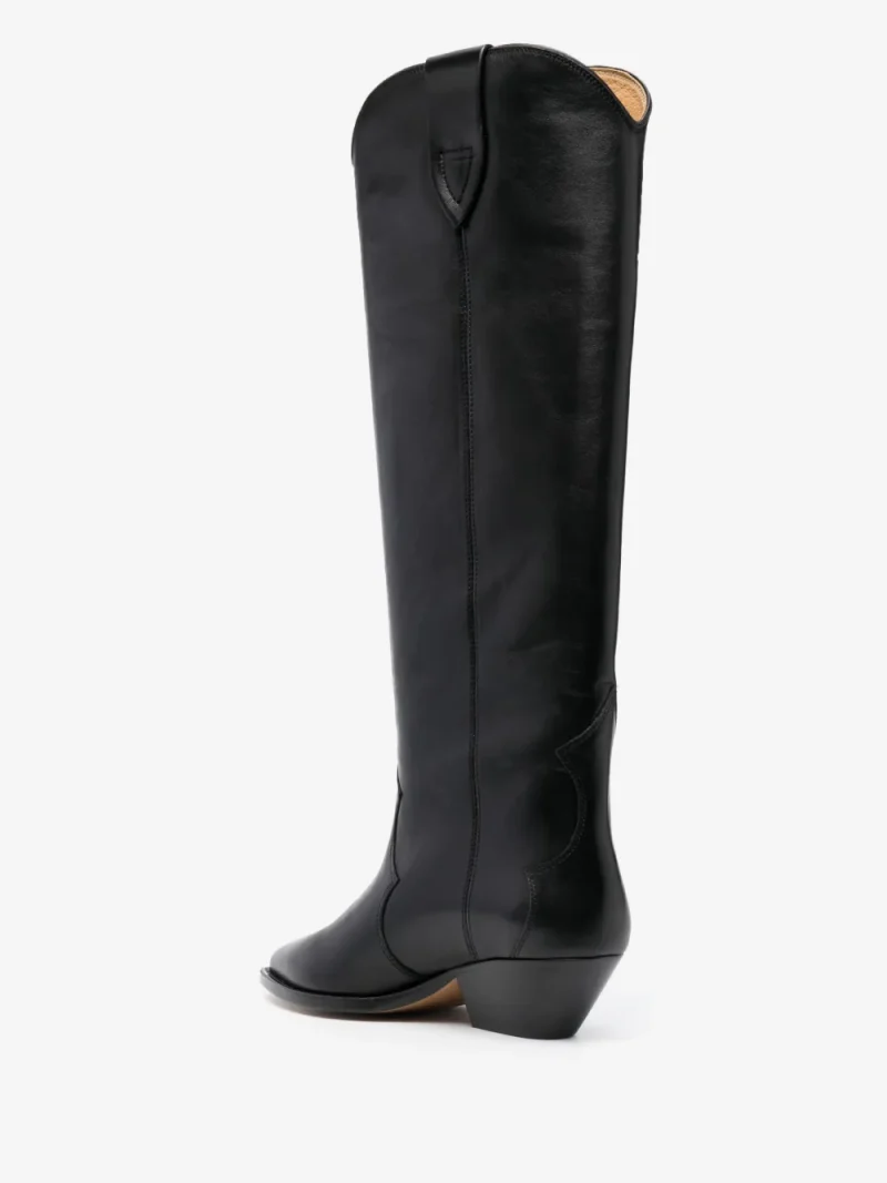 Alternative view of Cizme Isabel Marant Denvee Pointed-Toe Cowboy negru