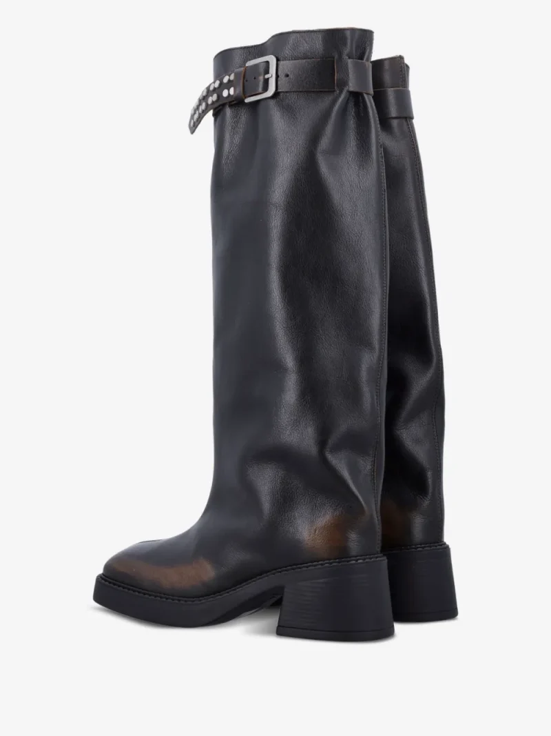 Alternative view of Cizme MIISTA Buckle-Fastening Studded maro