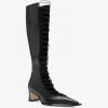 Cizme Miista Melinda Lace-Up Pointed-Toe negru
