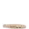 Curea Fabiana Filippi Geometric-Buckle Leather bej