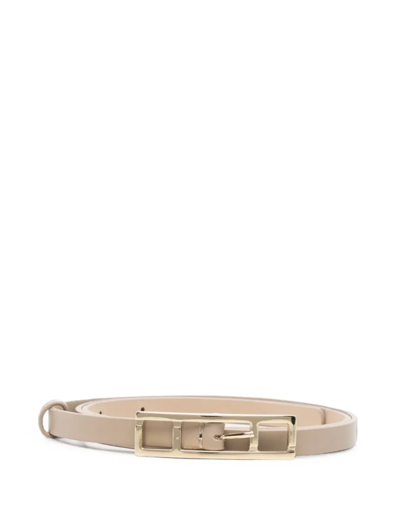 Curea Fabiana Filippi Geometric-Buckle Leather bej