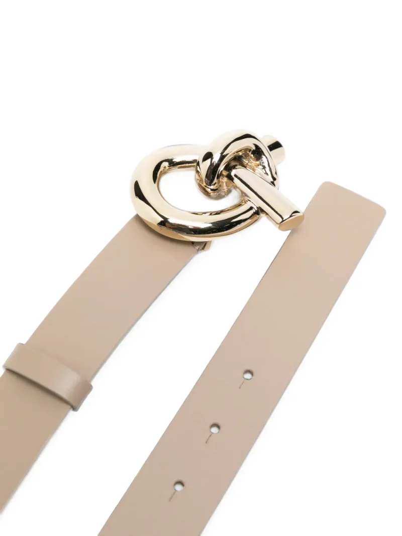 Alternative view of Curea Fabiana Filippi Knot-Buckle Leather bej