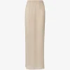 Fusta maxi Fabiana Filippi Pleated-Finish bej