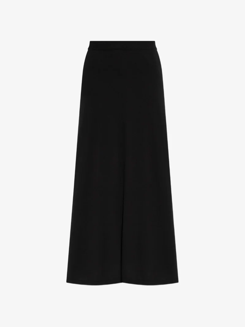 Fusta maxi Lisa Yang Knitted negru