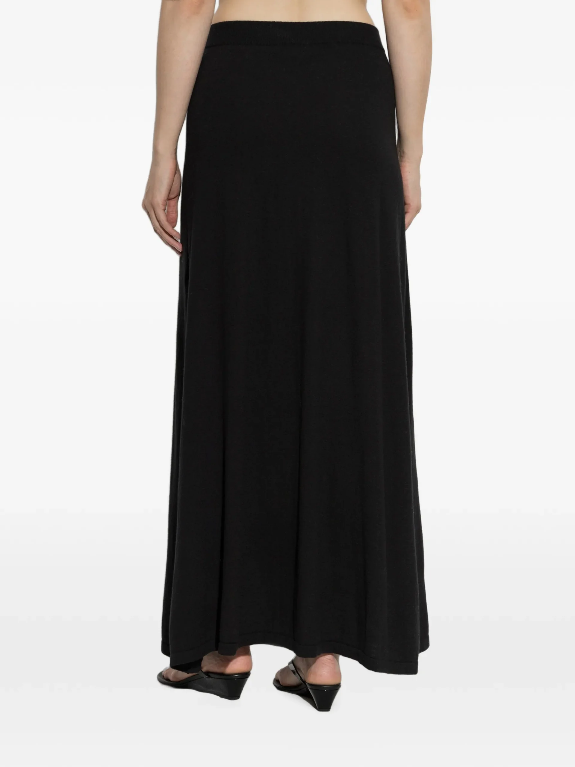 Fusta maxi Lisa Yang Knitted negru - imagine 2