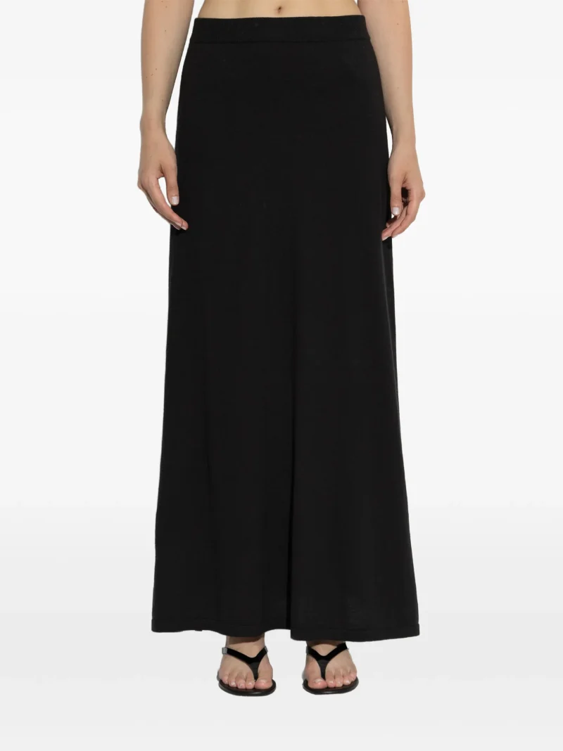 Fusta maxi Lisa Yang Knitted negru - imagine 4