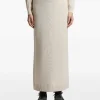 Fusta maxi Peserico Ribbed-Trim bej