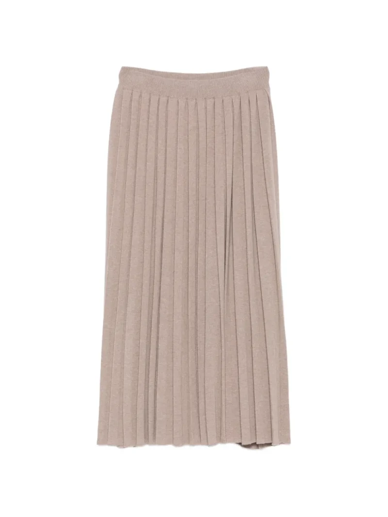 Fusta midi Fabiana Filippi Pleated bej