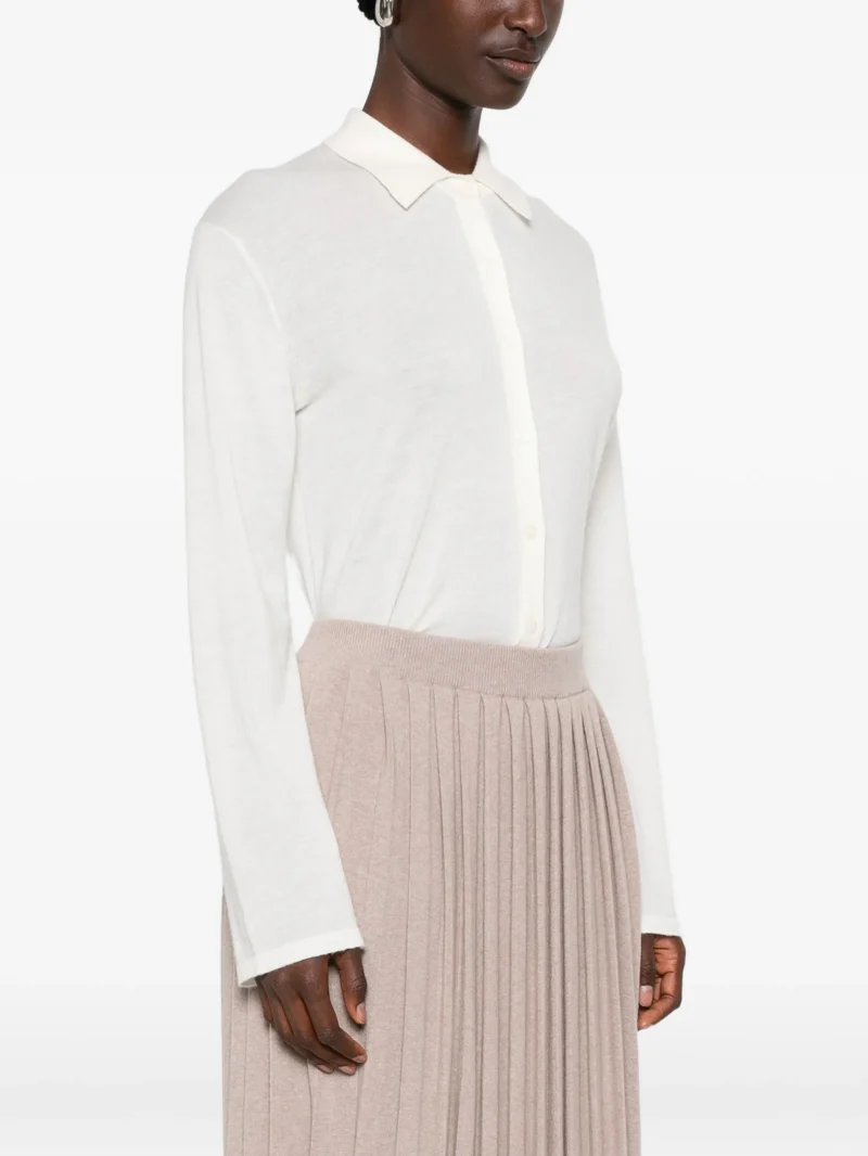 Fusta midi Fabiana Filippi Pleated bej - imagine 3