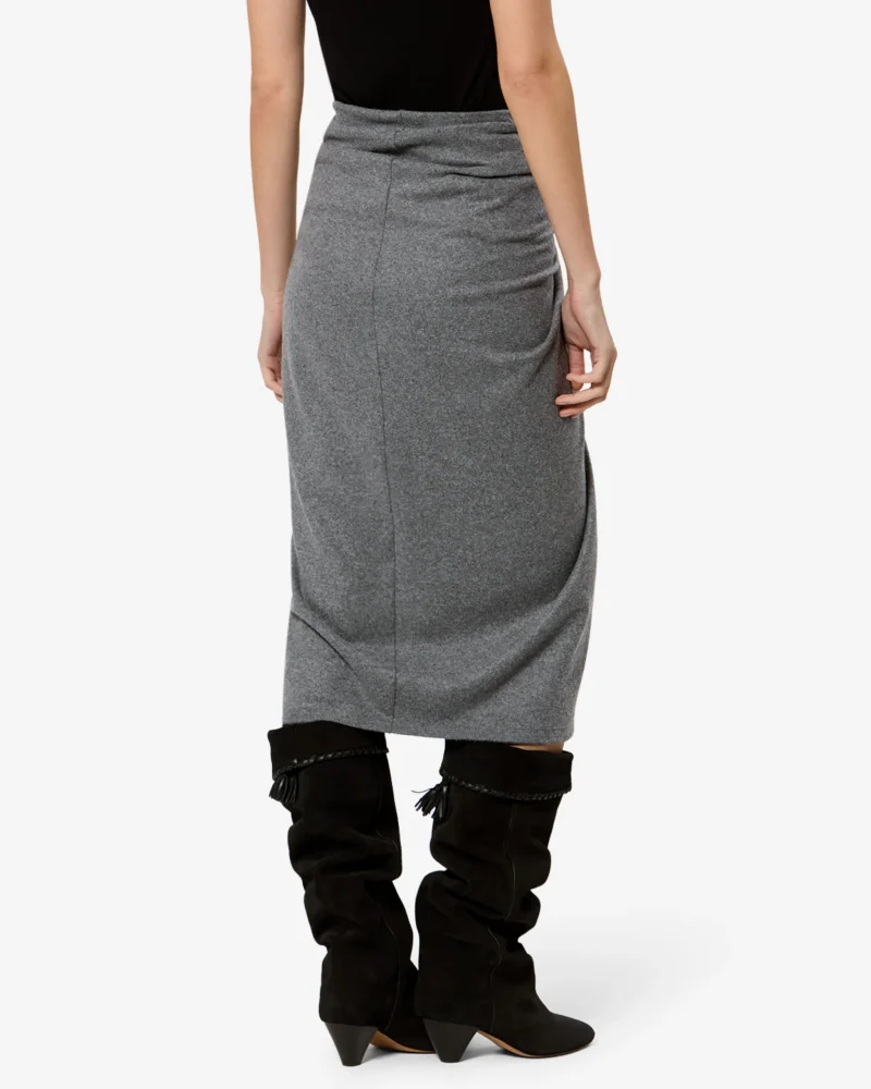Alternative view of Fusta midi Marant Etoile Jeldia Draped Knot gri