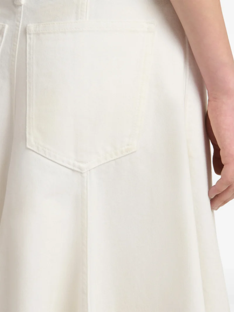 Fusta midi MARNI Flared Denim alb - imagine 5