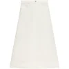 Fusta midi MARNI Flared Denim alb