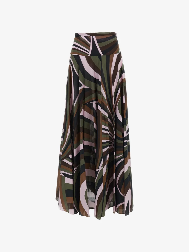 Fusta midi PUCCI Iride Muslin multicolor