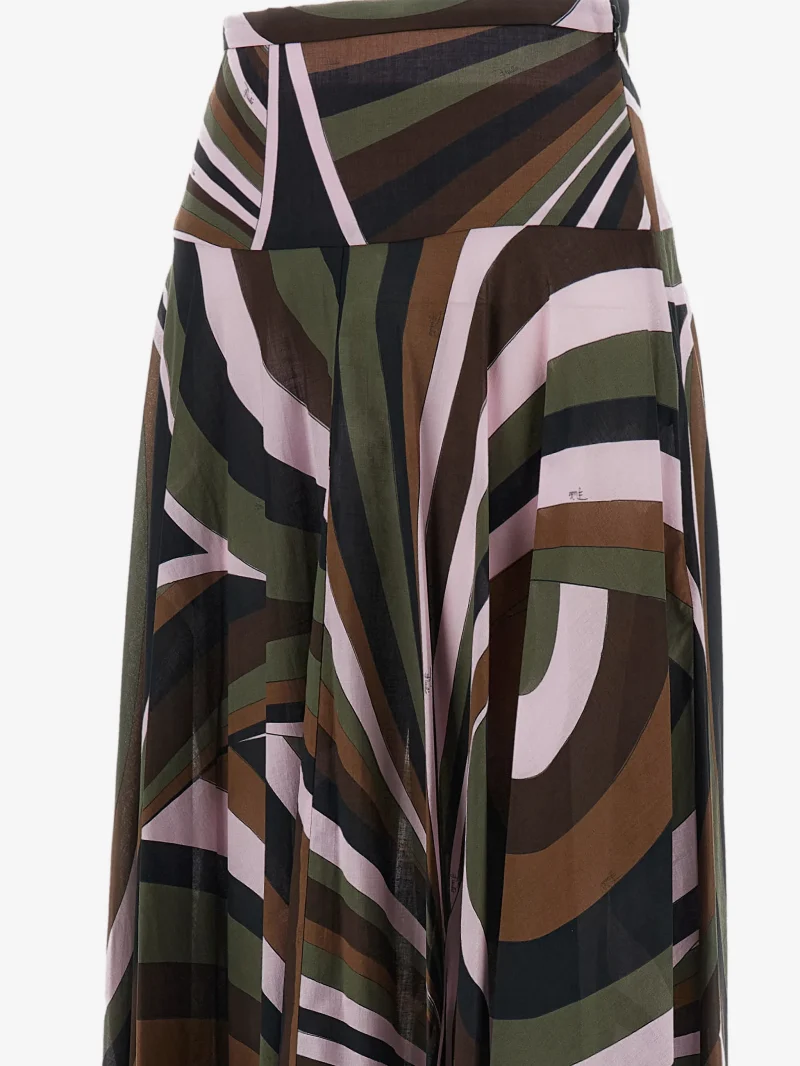 Fusta midi PUCCI Iride Muslin multicolor - imagine 3