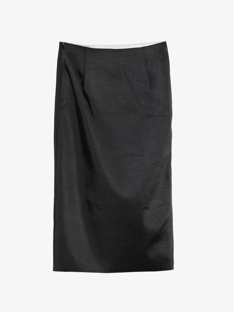 Alternative view of Fusta midi Rohe Draped negru