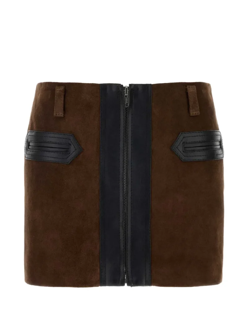 Fusta mini MARNI Suede maro