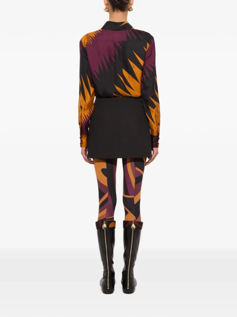 Alternative view of Fusta mini PUCCI Tecno Poudre negru