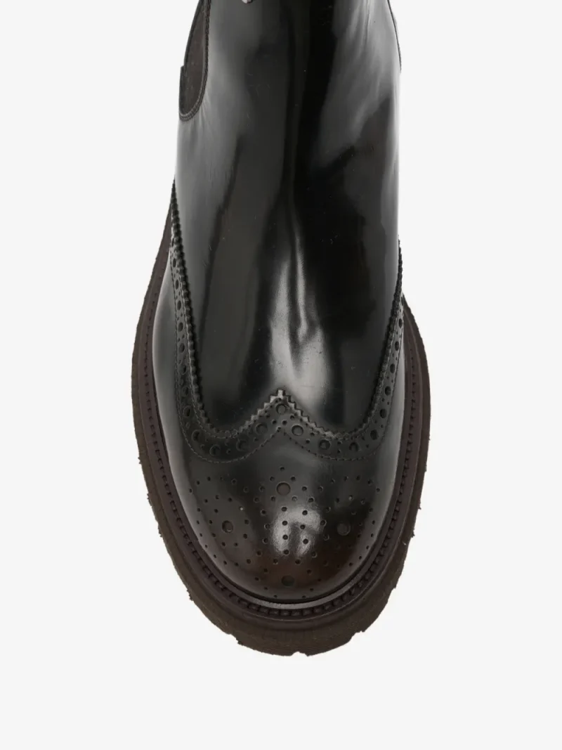 Ghete Baldinini Brogue-Detail maro - imagine 4
