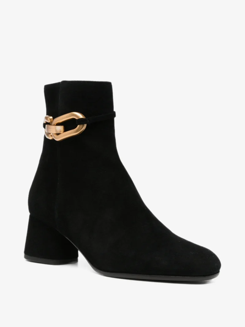 Ghete Baldinini Chain-Link Suede negru - imagine 3