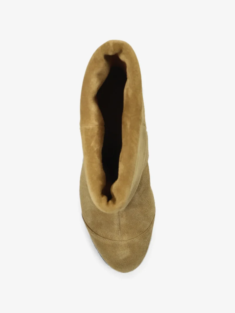 Ghete Isabel Marant Eldra Suede Ankle bej - imagine 5