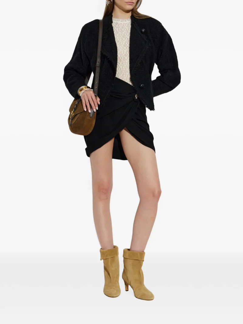 Ghete Isabel Marant Eldra Suede Ankle bej - imagine 4
