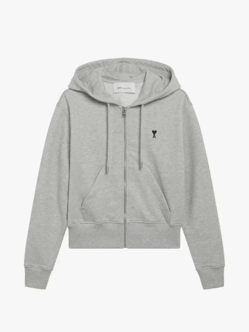 Hanorac Ami de Coeur Zip-Up gri