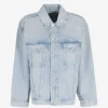 Jacheta AGOLDE Button-Up denim albastru