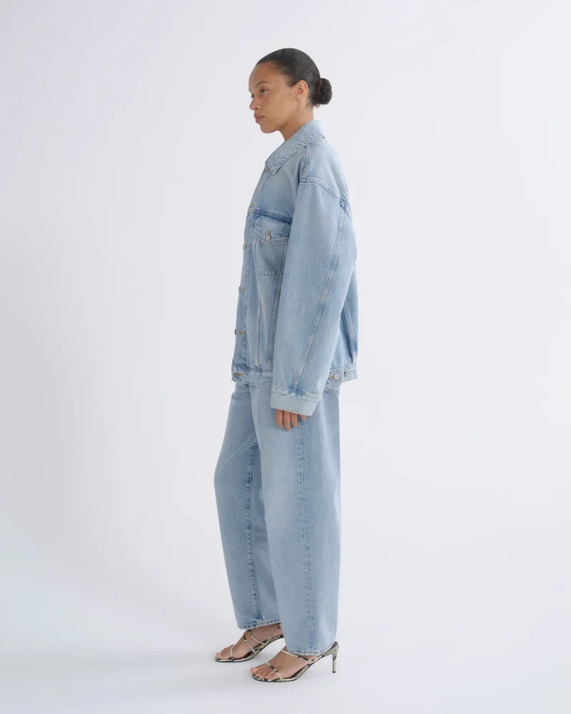 Jacheta AGOLDE Button-Up denim albastru - imagine 4