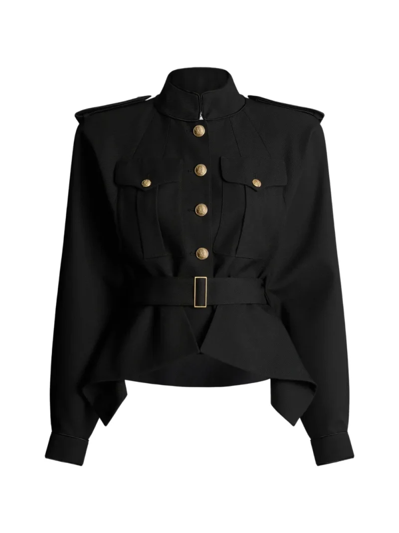 Jacheta Balmain Wool Signature negru