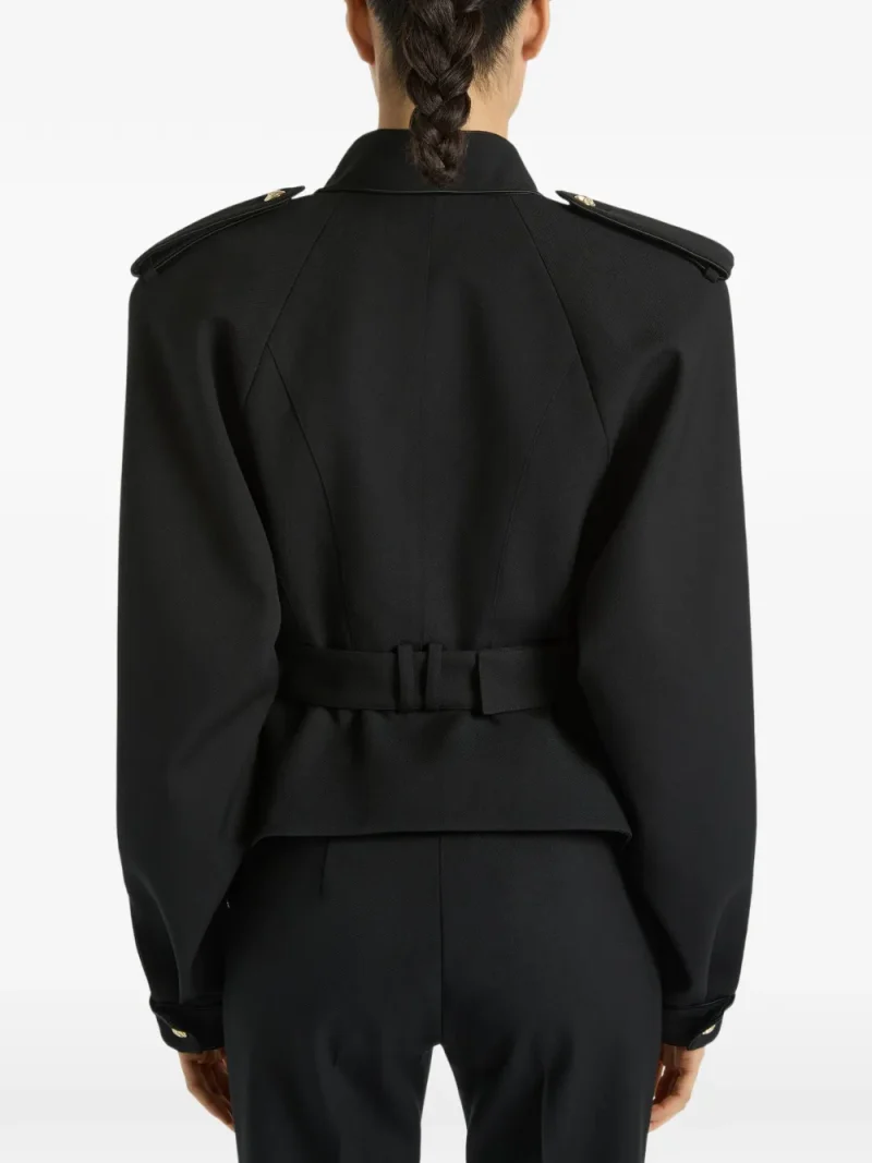 Alternative view of Jacheta Balmain Wool Signature negru